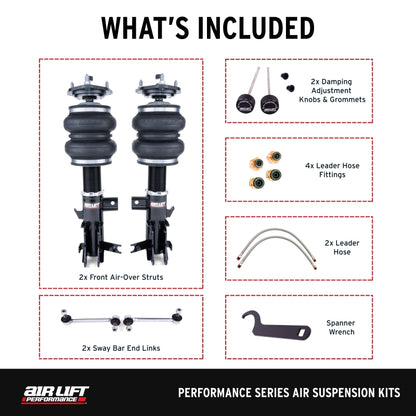 Air Lift Performance 13-15 Acura ILX Air Suspension Front Kit