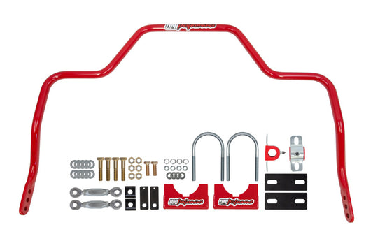 UMI Performance 15-24 Ford F-150 1in Solid Rear Sway Bar - Red