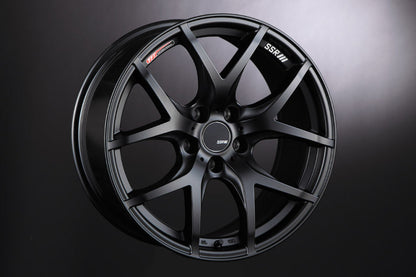 SSR GTV03 19x8.5 5x114.3 38mm Offset Flat Black Wheel 11+ WRX / 08+ STI / 11+ tC / 93-98 Supra