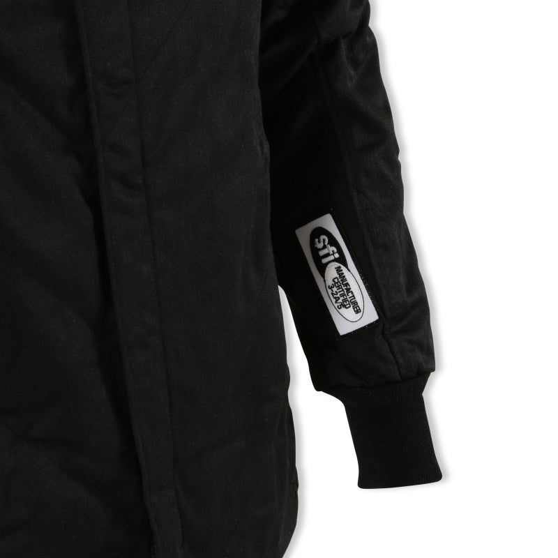 RaceQuip Black Chevron-5 Jacket SFI-5 - XLG