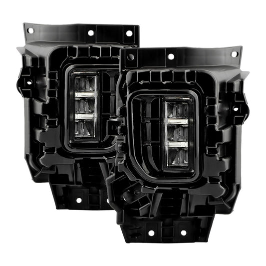 Spyder 21-23 GMC Yukon (Excl AT4) OEM Full LED Fog Lights w/Switch - Clear (FL-GY21-LED-C)