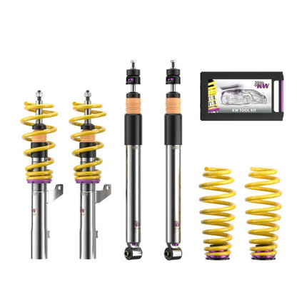 KW Mercedes CLA 250 2WD, 4WD, 55mm Strut IRS only, w/ Electronic Dampers V3 Coilover Kit Bundle