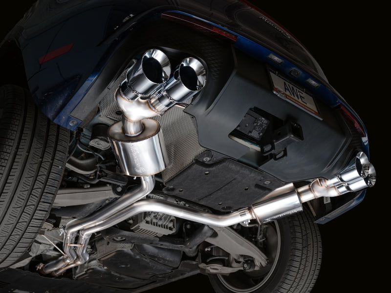 AWE Tuning 2022+ Porsche Macan 2.9TT Touring Edition Cat-Back Exhaust w/ Chrome Silver Tips
