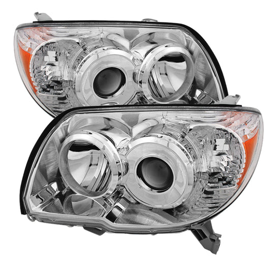 xTune Toyota 4Runner 06-09 Crystal Headlights Chrome HD-JH-T4R06-AM-C