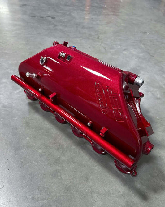CSF BMW M2/M3/M4 S58 (G8X) Charge-Air Cooler Manifold - Illusion Cherry