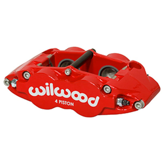 Wilwood Caliper Forged Narrow Superlite FNSL4R-DS Dust Seal 1.25/1.25 1.10in Rotor Width - Red
