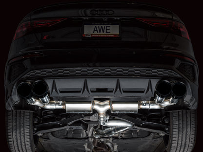 AWE Tuning 22-24 Audi 8Y S3 Touring Edition Exhaust - Diamond Black Tips