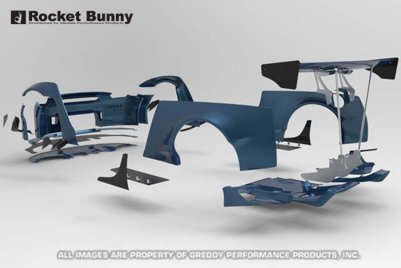 GReddy Rocket Bunny R35 V2 Front Canards (FRP)
