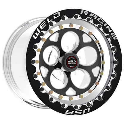 Weld Magnum III 15x10 / 5x4.5 BP / 3.5in. BS Black Wheel - Black Single Beadlock MT