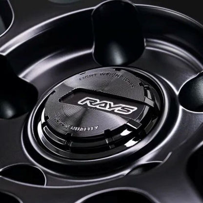 Gram Lights 57NR LIMITED II 18x8.5 +22 5-112 Semigloss Black Wheel w/ Black Cap/Stickers/Air Valve