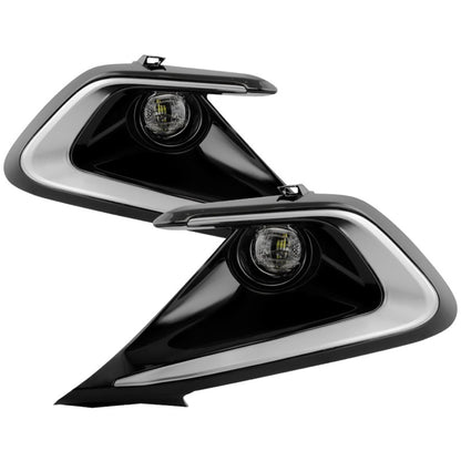 Spyder 21-23 GMC Yukon (Excl AT4) OEM Full LED Fog Lights w/Switch - Clear (FL-GY21-LED-C)
