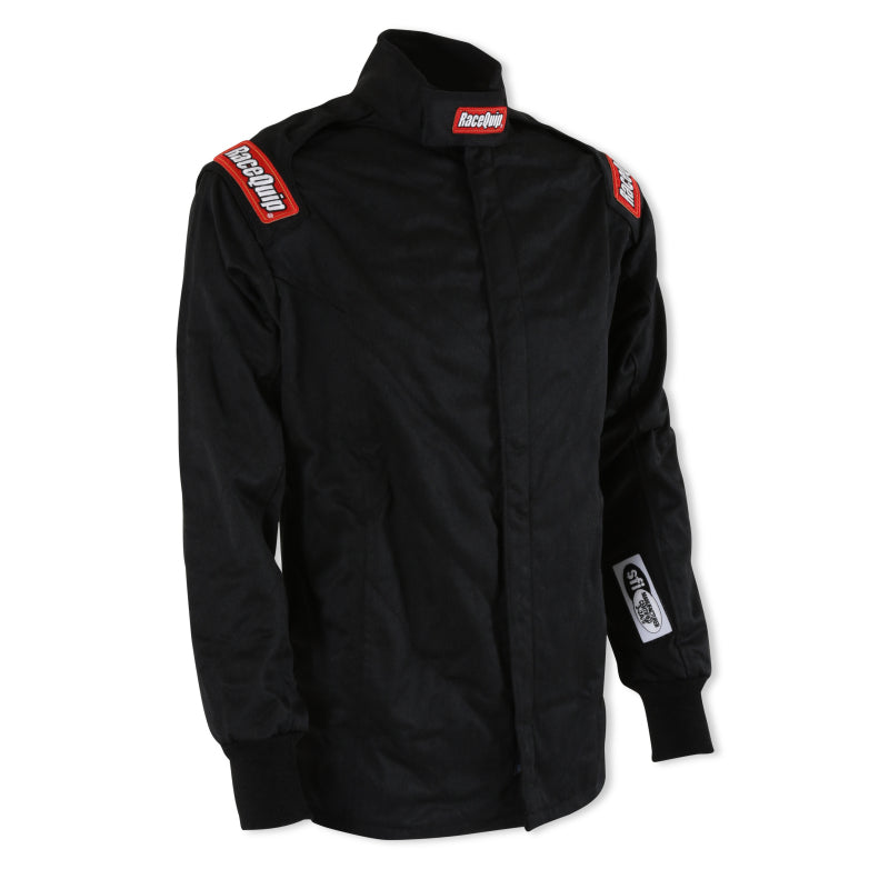 RaceQuip Black Chevron-5 Jacket SFI-5 - Small
