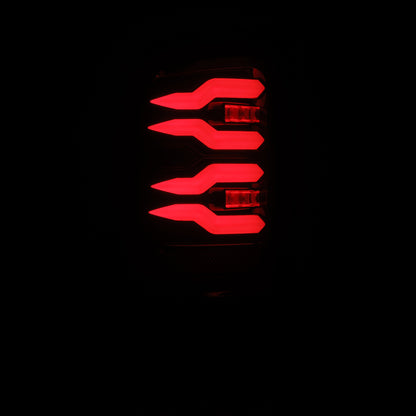 AlphaRex 94-01 Dodge Ram 1500/2500/3500 LUXX-Series LED Tail Lights - Black/Red