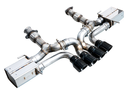 AWE Tuning 2023 C8 Corvette Z06 SwitchPath Cat-Back Exhaust - Diamond Black Tips