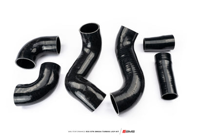 AMS Performance 09-21 Nissan GTR R35 OMEGA Turbo Kit 3in Lower Intercooler Pipes (OMEGA 11)