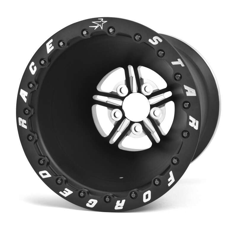 Race Star 63 Pro Forged DBL Pro Mod  16x20 5.50BC 6.00BS Black Anodized/Machined Wheel