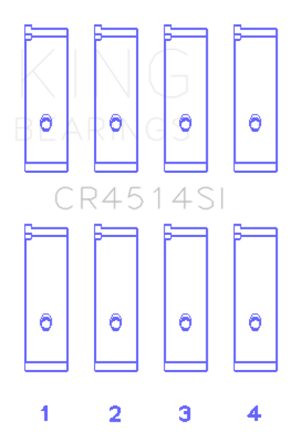 King Engine Bearings Toyota 1Azfe/2Azfe (Size +1.0mm) Connecting Rod Bearing Set