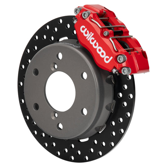 Wilwood 2024 Can Am Maverick Front Brake Kit 11.60in Drilled - Red