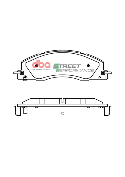 DBA 2019+ RAM 2500/3500 (DJ) 6.7L 4WD SP Performance Front Brake Pads