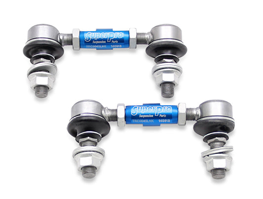 SuperPro 1997 Chevrolet Corvette 0 Front HD Adjustable End Link Set (12mm Studs 100mm-120mm Length)