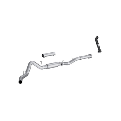 MBRP 2005 Chevy Silverado / GMC Sierra 2500/3500HD 4in OD CatBack Single Side Exit w/ Downpipe - AL
