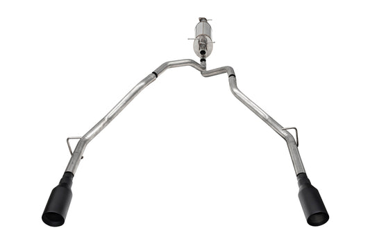 Corsa 25-26 Ram 2.5in Stainless Steel Sport Cat-back Dual Rear Exit 5.0in Black Tips
