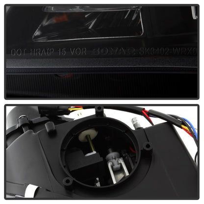 Spyder Subaru WRX 06-07 Projector Headlights - HID Model Only - Black PRO-YD-SWRX06-HID-LBDRL-BK