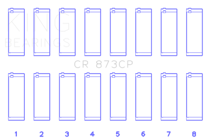 King Engine Bearings General Motors 379/395 16V (Size +0.50mm) Connecting Rod Bearing Set