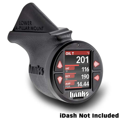 Banks Power 2018-2023 Jeep Gauge Pod Kit - Single Gauge - Lower Mount