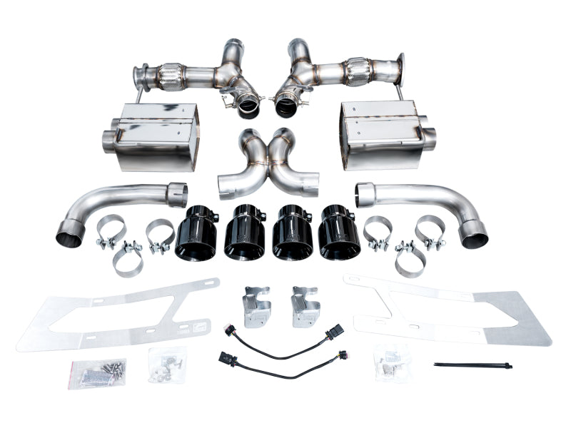 AWE Tuning 2023 C8 Corvette Z06 SwitchPath Cat-Back Exhaust - Diamond Black Tips