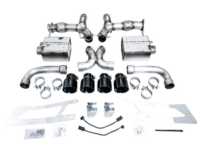 AWE Tuning 2023 C8 Corvette Z06 SwitchPath Cat-Back Exhaust - Diamond Black Tips