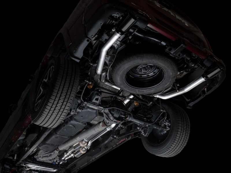 AWE Tuning 25+ RAM 1500 3.0TT 0FG Cat-Back Touring Exhaust - Diamond Black Tips