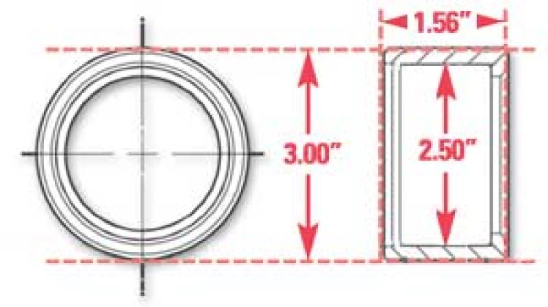 SPC Performance Weld-In Ring Kit 2.50 in. ID