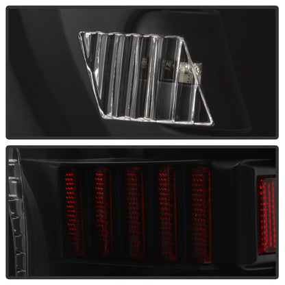 xTune 07-13 Toyota Tundra Light Bar LED Tail lights - Black (ALT-ON-TTU07V2-LBLED-BK)