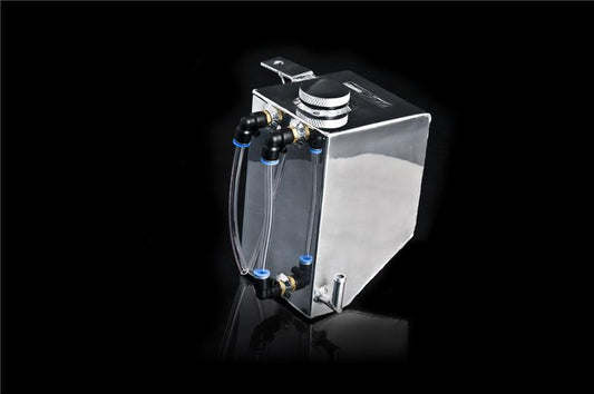 Weapon R Universal Catch Tank 24 fl oz (Stealth Black) Top Outlet Aluminum Coolant Overflow Tank