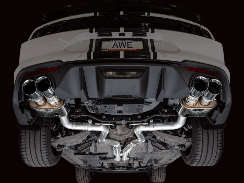 AWE Tuning 18-23 S550 Mustang GT SwitchPath Exhaust - Chrome Silver Tips