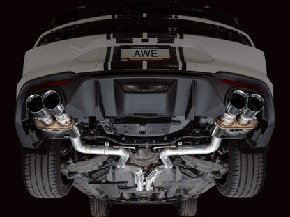 AWE Tuning 18-23 S550 Mustang GT SwitchPath Exhaust - Chrome Silver Tips