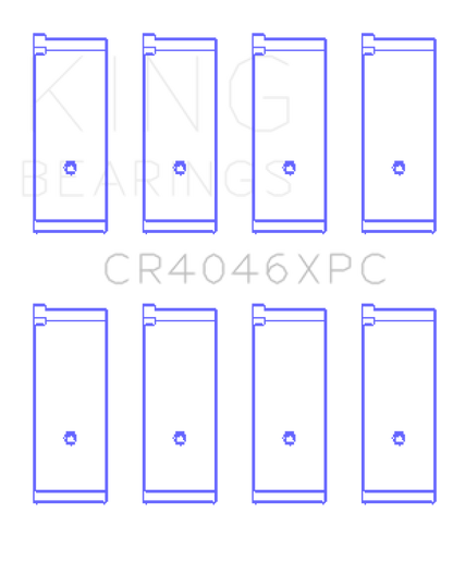 King Engine Bearings Honda B20B4/B20Z2/D16 Series/Zc/16V (Size +0.50mm) Connecting Rod Bearing Set