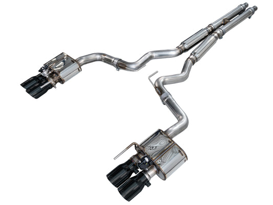 AWE Tuning 18-23 S550 Mustang GT SwitchPath Exhaust - Diamond Black Tips