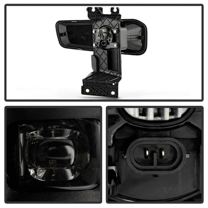 Spyder 23-25 Ford F250/F350/F450/F550 SD OEM LED Fog Lights w/Switch - Clear (FL-FS2023-C)