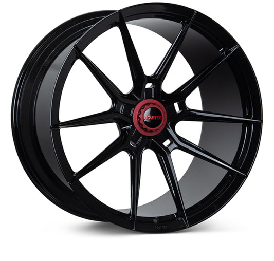 Vossen x Novitec NF10 21x12in - 5x114.3 BP - ET47 - Gloss Black Ferrari 458 Rear Wheel
