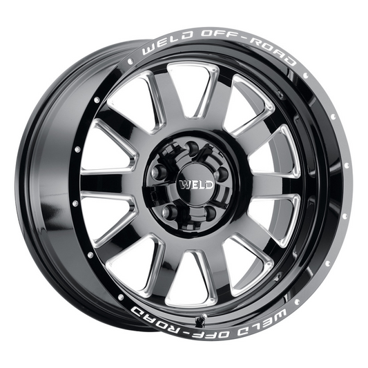 Weld Stealth 18x9 / 5x114.3 / 5 BS / 78.1 HB - Gloss Black Milled - Non-BL Wheel