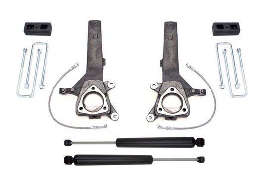 MaxTrac 04-18 Nissan Titan 2WD 4in/2in MaxPro Spindle Lift Kit w/MaxTrac Shocks