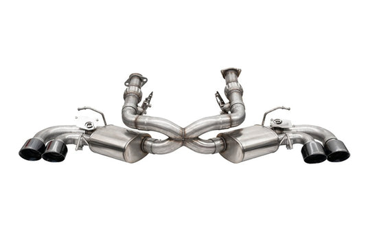 Corsa 20-26 Corvette C8 w/ Factory NPP Cat-Back 4.5in Pro-Series Tips - Black PVD