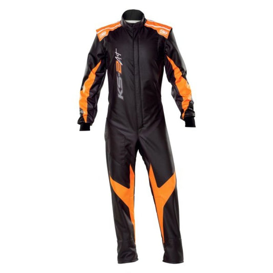 OMP KS-2 Art Suit Black/Orange - Size 120 (For Children)