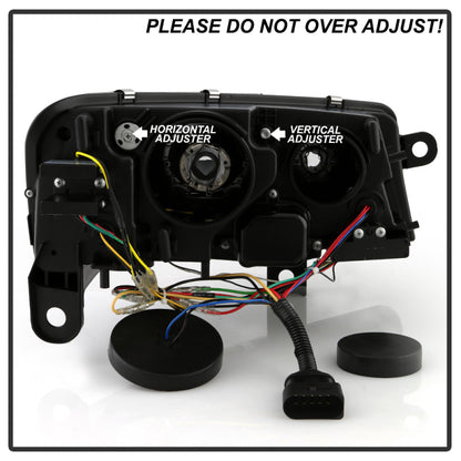 Spyder 09-11 Audi A6 Halogen Model Only Projector Headlights - (PRO-YD-ADA609-SEQ-BK)