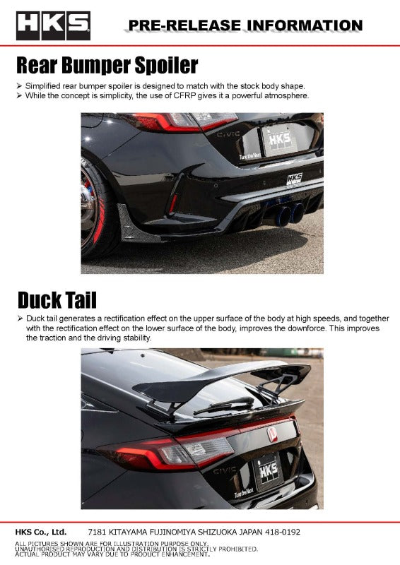 HKS BODY KIT TYPE-S FL5 Duck Tail