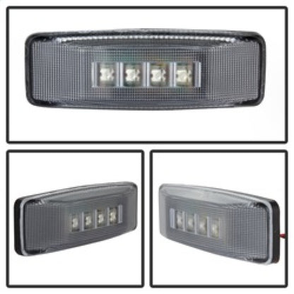 xTune Dodge Ram 94-02 Dually 2 Red LED+2 Amber LED Fender Lights 4pcs Clear ACC-LED-DR94-FE-C