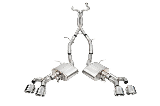 Corsa 22-25 Cadillac CT4 V Blackwing 3in Active Valve Cat-Back - 4.5in Polished Tip