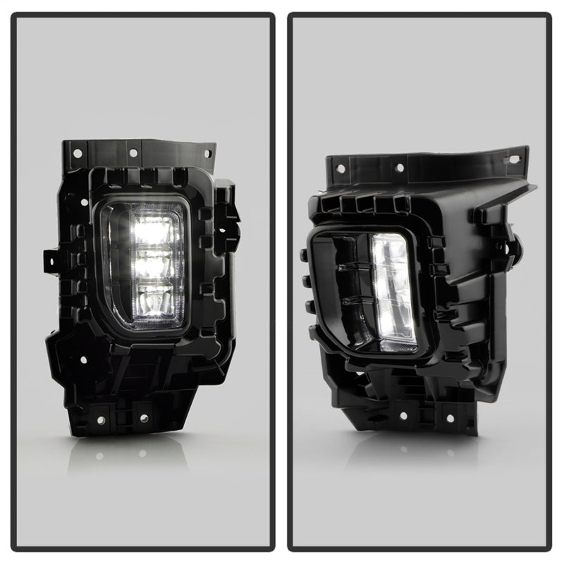 Spyder 21-23 GMC Yukon (Excl AT4) OEM Full LED Fog Lights w/Switch - Clear (FL-GY21-LED-C)